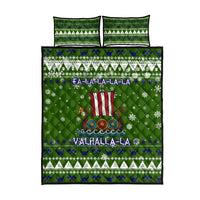 Amazing Viking Christmas Quilt Bed Set Xmas Holiday Patterns - Wonder Print Shop