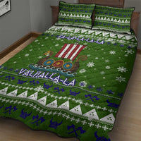 Amazing Viking Christmas Quilt Bed Set Xmas Holiday Patterns - Wonder Print Shop