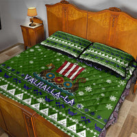 Amazing Viking Christmas Quilt Bed Set Xmas Holiday Patterns - Wonder Print Shop