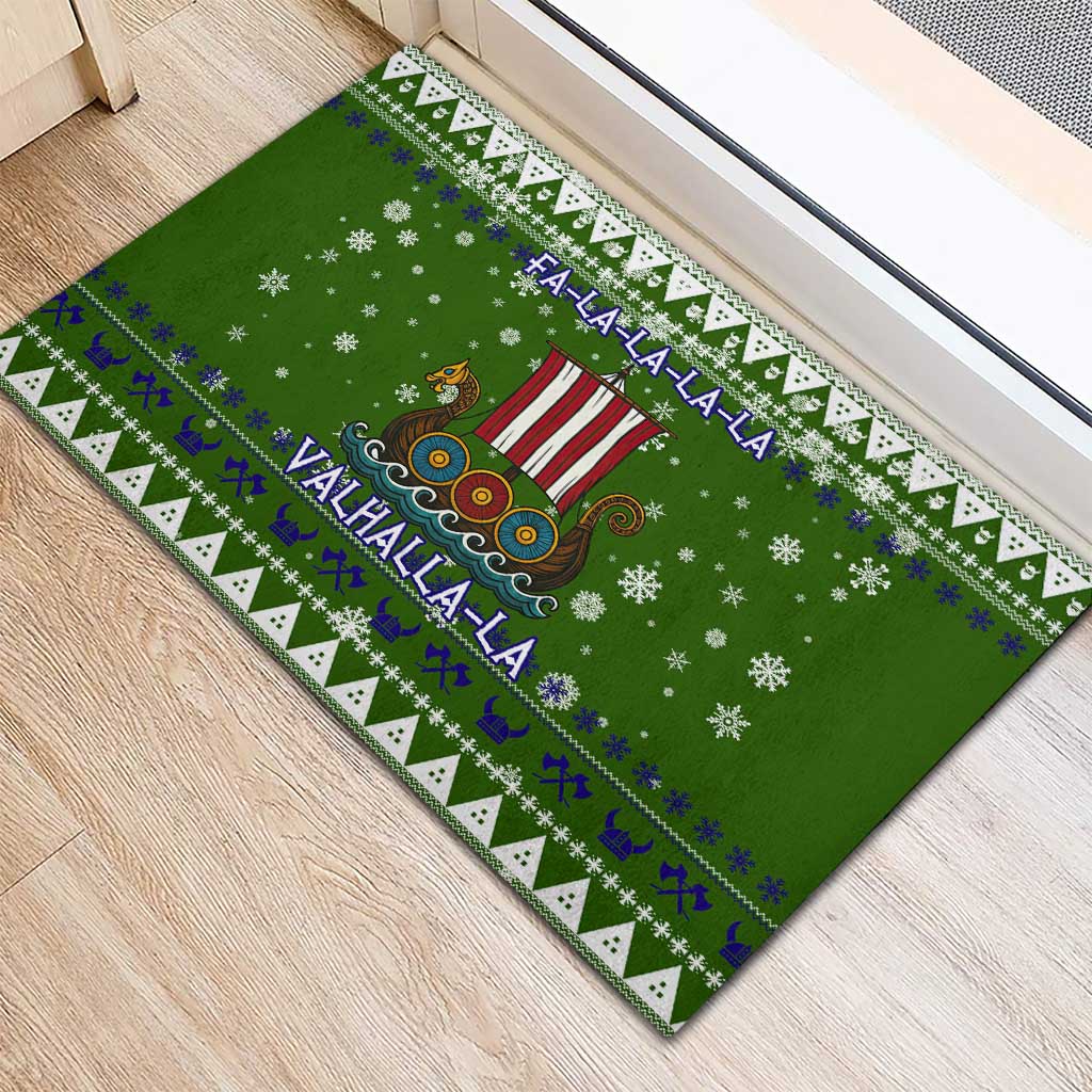 Amazing Viking Christmas Rubber Doormat Xmas Holiday Patterns - Wonder Print Shop
