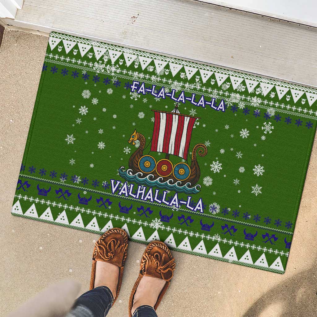Amazing Viking Christmas Rubber Doormat Xmas Holiday Patterns - Wonder Print Shop