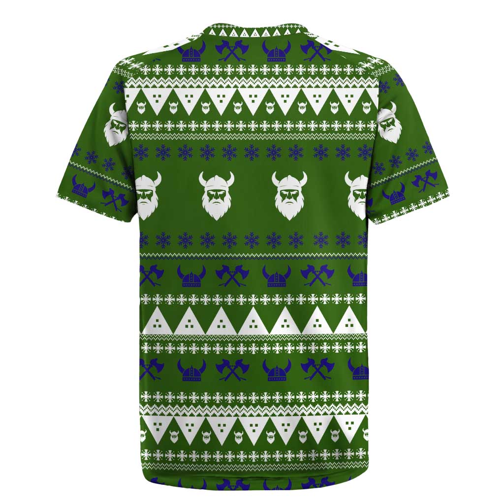 Amazing Viking Christmas Rugby Jersey Xmas Holiday Patterns - Wonder Print Shop
