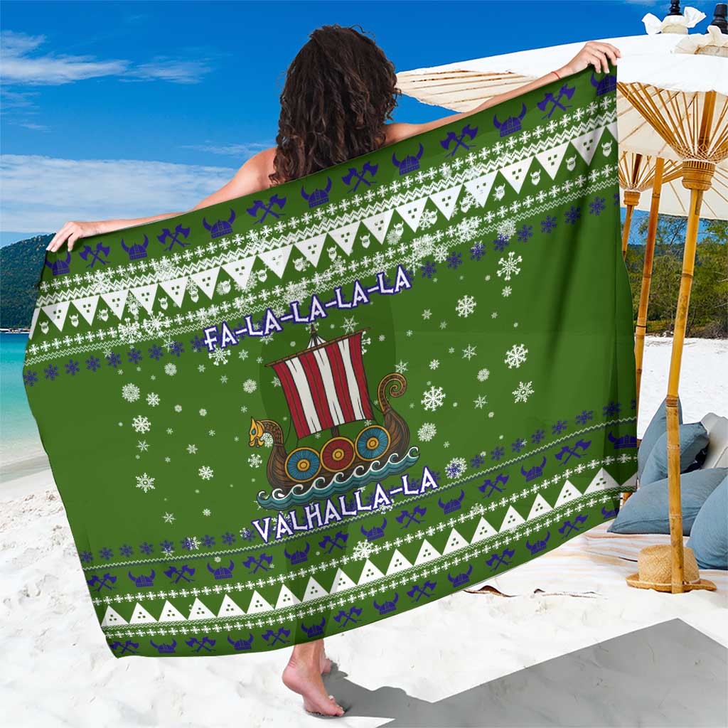 Amazing Viking Christmas Sarong Xmas Holiday Patterns - Wonder Print Shop