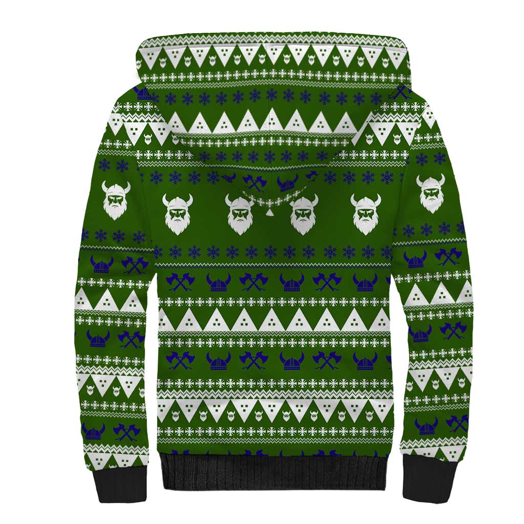 Amazing Viking Christmas Sherpa Hoodie Xmas Holiday Patterns - Wonder Print Shop