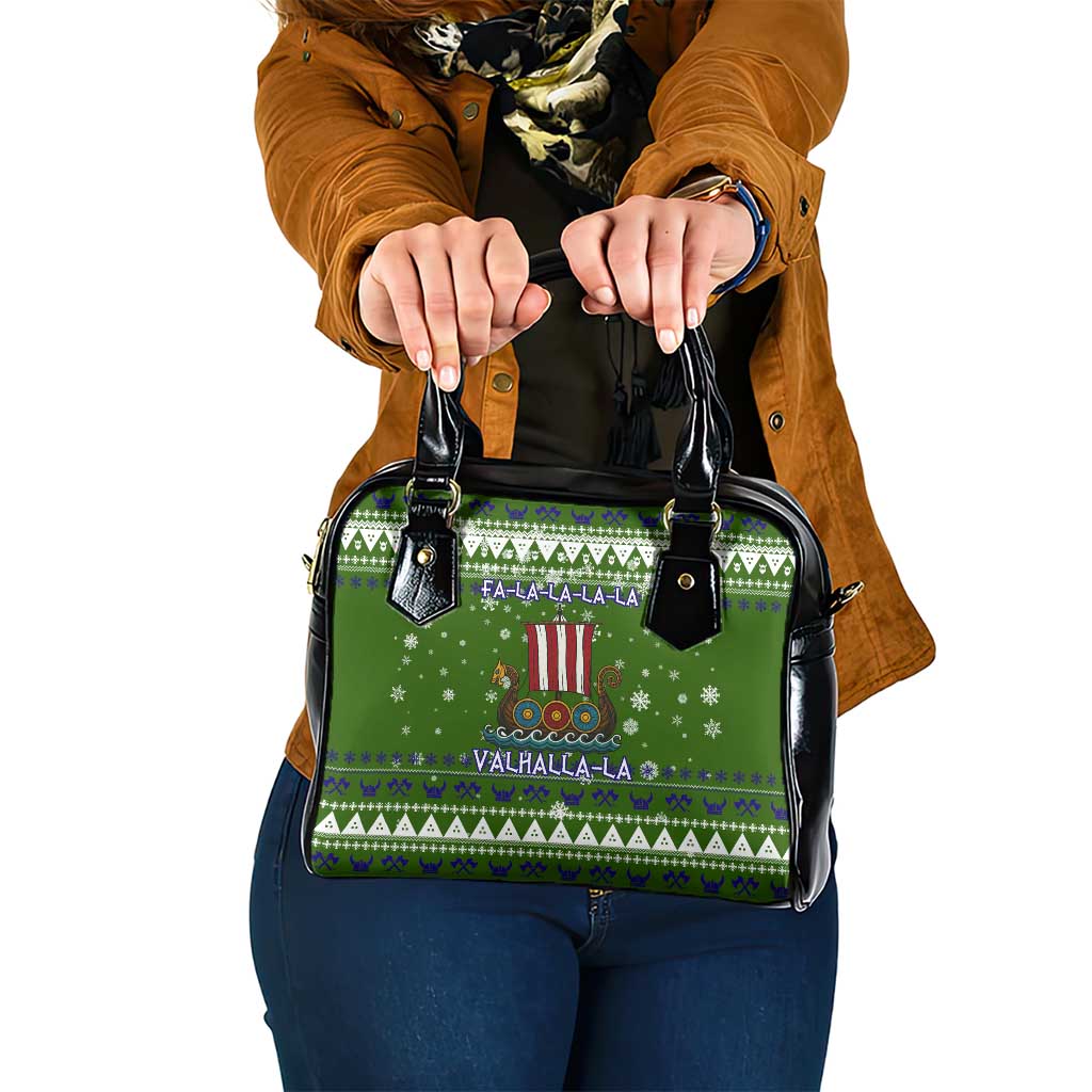 Amazing Viking Christmas Shoulder Handbag Xmas Holiday Patterns - Wonder Print Shop