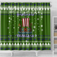 Amazing Viking Christmas Shower Curtain Xmas Holiday Patterns - Wonder Print Shop