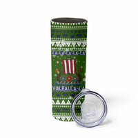 Amazing Viking Christmas Skinny Tumbler Xmas Holiday Patterns - Wonder Print Shop
