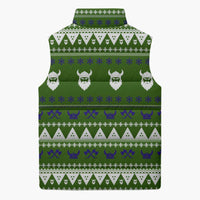 Amazing Viking Christmas Sleeveless Puffer Jacket Xmas Holiday Patterns - Wonder Print Shop