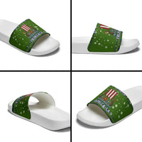 Amazing Viking Christmas Slide Sandals Xmas Holiday Patterns - Wonder Print Shop
