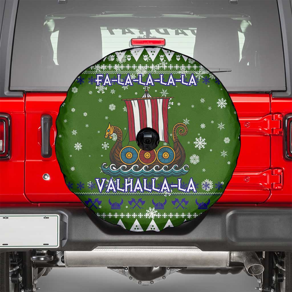 Amazing Viking Christmas Spare Tire Cover Xmas Holiday Patterns - Wonder Print Shop