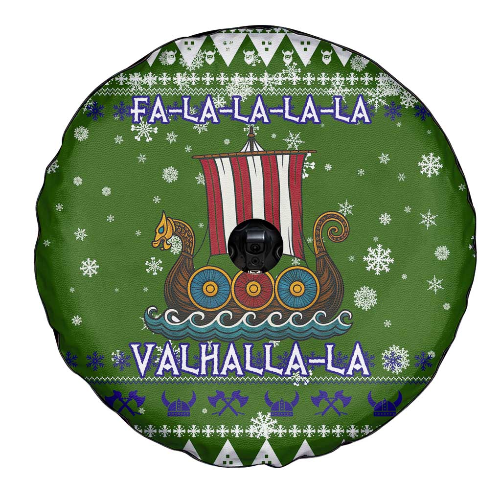 Amazing Viking Christmas Spare Tire Cover Xmas Holiday Patterns - Wonder Print Shop