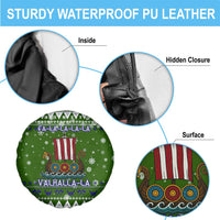 Amazing Viking Christmas Spare Tire Cover Xmas Holiday Patterns - Wonder Print Shop