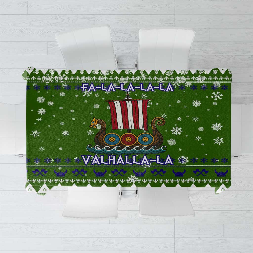 Amazing Viking Christmas Tablecloth Xmas Holiday Patterns - Wonder Print Shop