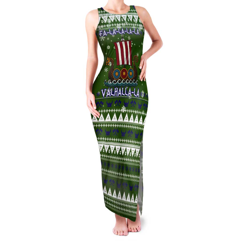 Amazing Viking Christmas Tank Maxi Dress Xmas Holiday Patterns - Wonder Print Shop