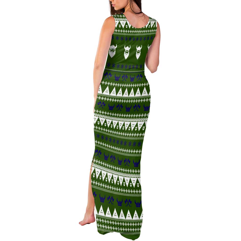Amazing Viking Christmas Tank Maxi Dress Xmas Holiday Patterns - Wonder Print Shop