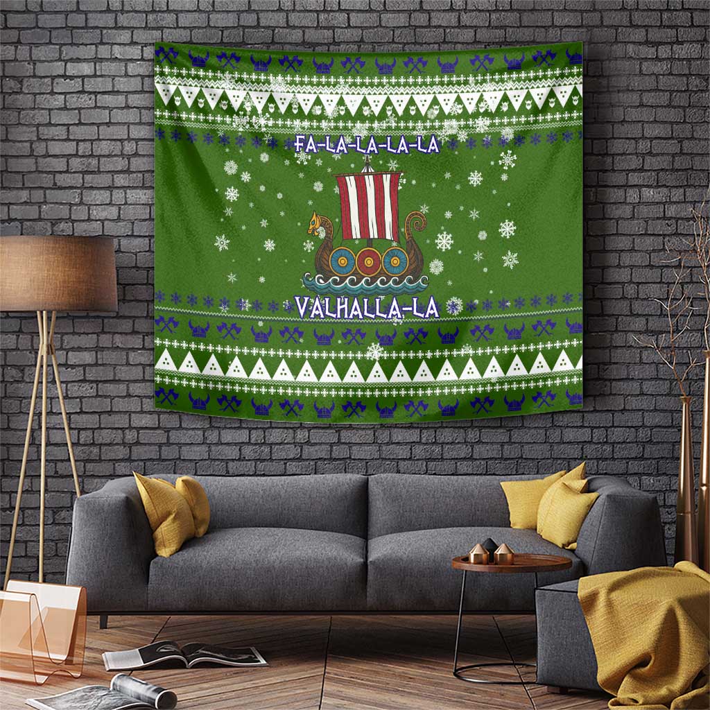 Amazing Viking Christmas Tapestry Xmas Holiday Patterns - Wonder Print Shop