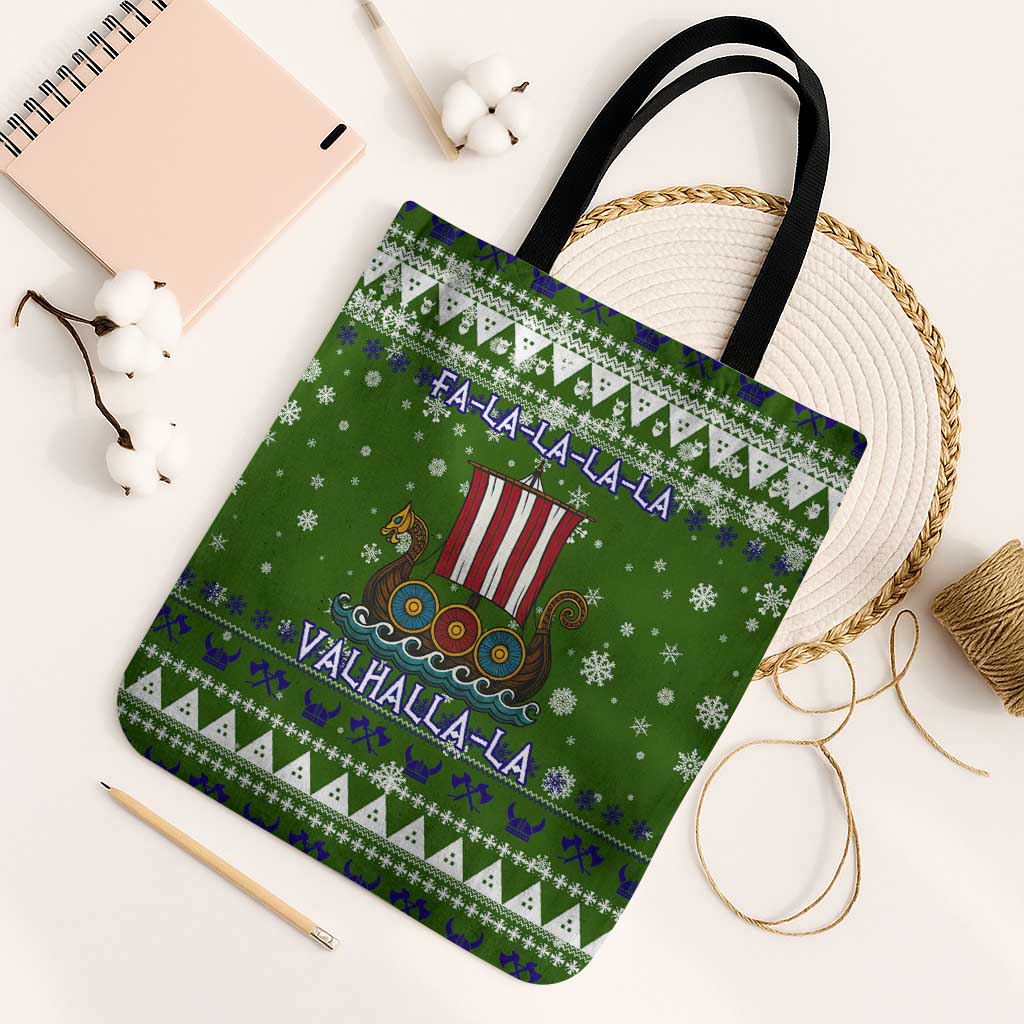 Amazing Viking Christmas Tote Bag Xmas Holiday Patterns - Wonder Print Shop