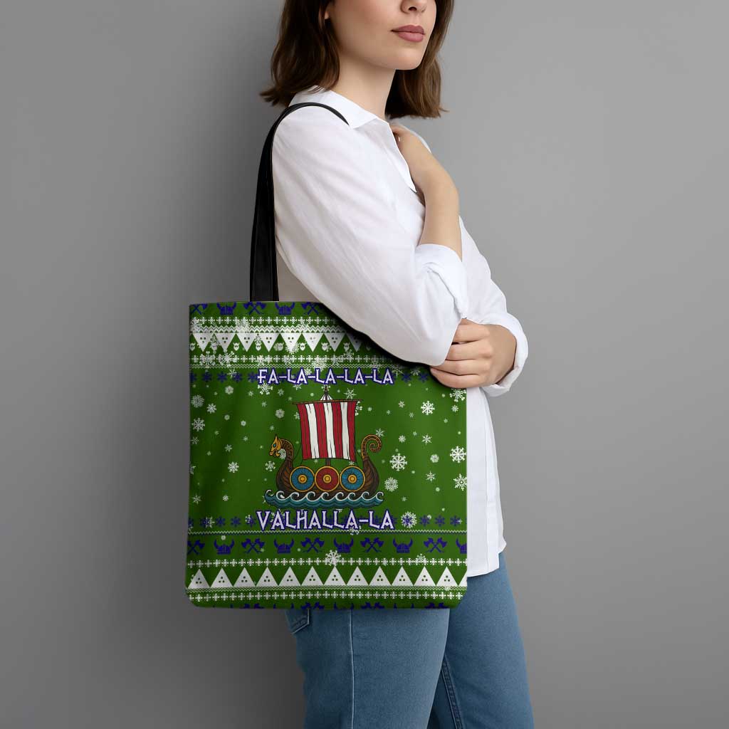 Amazing Viking Christmas Tote Bag Xmas Holiday Patterns - Wonder Print Shop