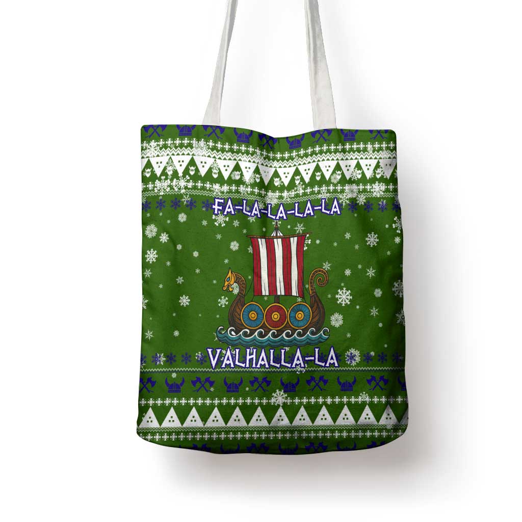 Amazing Viking Christmas Tote Bag Xmas Holiday Patterns - Wonder Print Shop