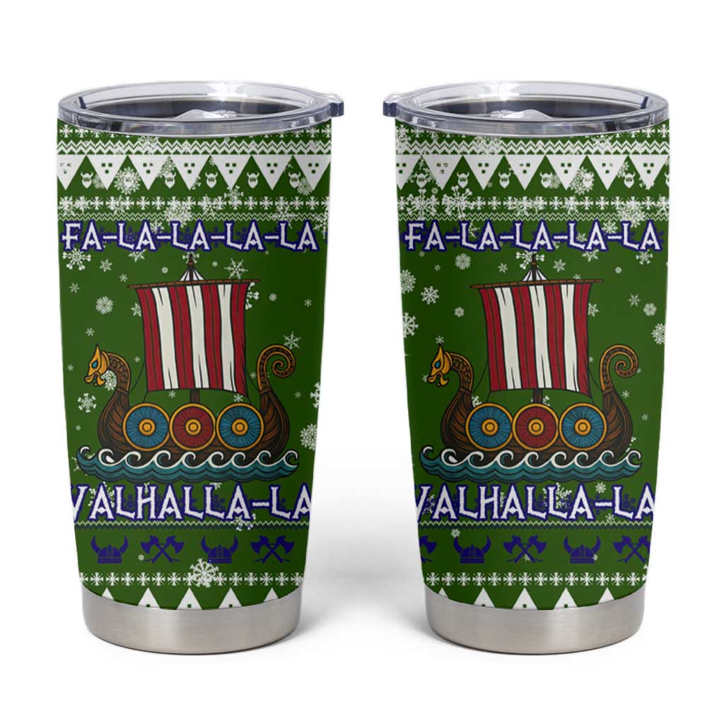 Amazing Viking Christmas Tumbler Cup Xmas Holiday Patterns - Wonder Print Shop