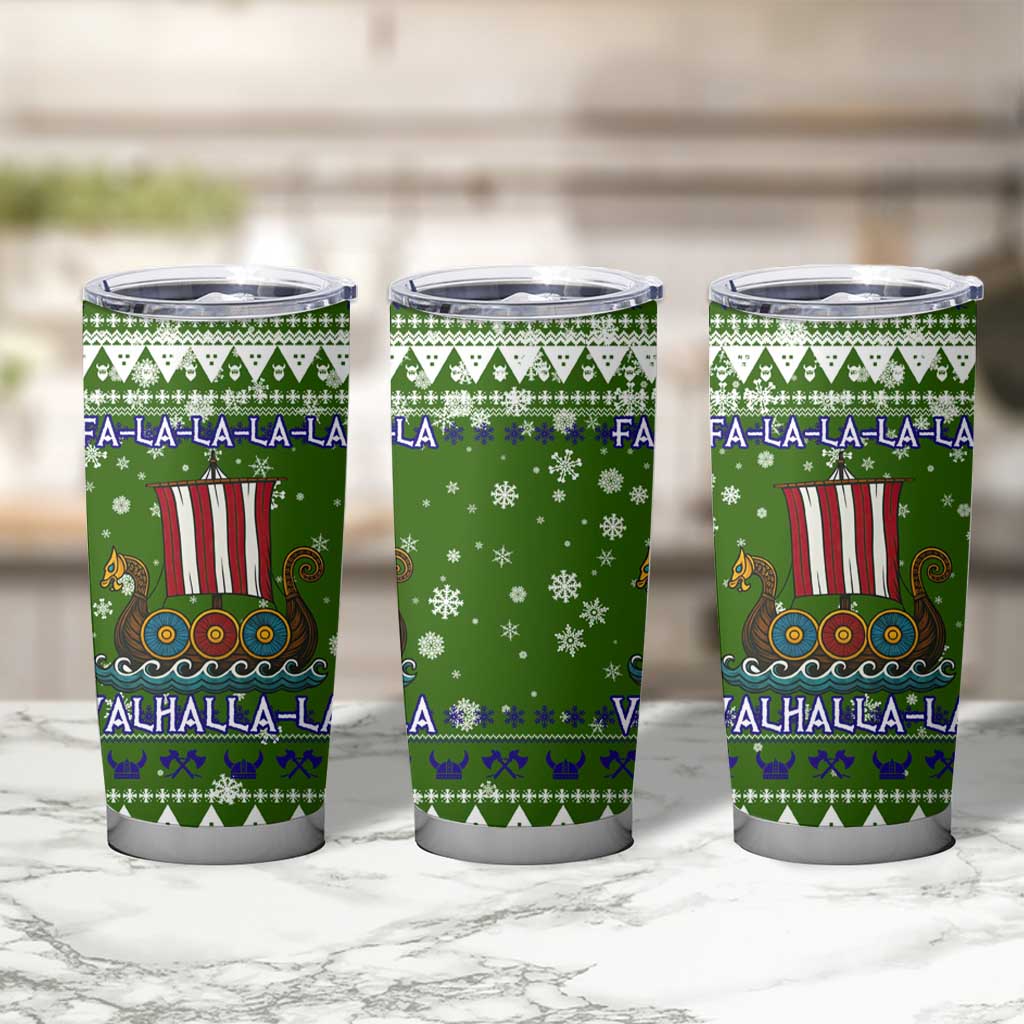 Amazing Viking Christmas Tumbler Cup Xmas Holiday Patterns - Wonder Print Shop