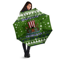 Amazing Viking Christmas Umbrella Xmas Holiday Patterns - Wonder Print Shop