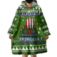 Amazing Viking Christmas Wearable Blanket Hoodie Xmas Holiday Patterns - Wonder Print Shop