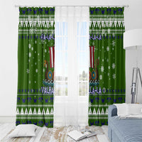 Amazing Viking Christmas Window Curtain Xmas Holiday Patterns - Wonder Print Shop
