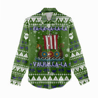 Amazing Viking Christmas Women Casual Shirt Xmas Holiday Patterns - Wonder Print Shop