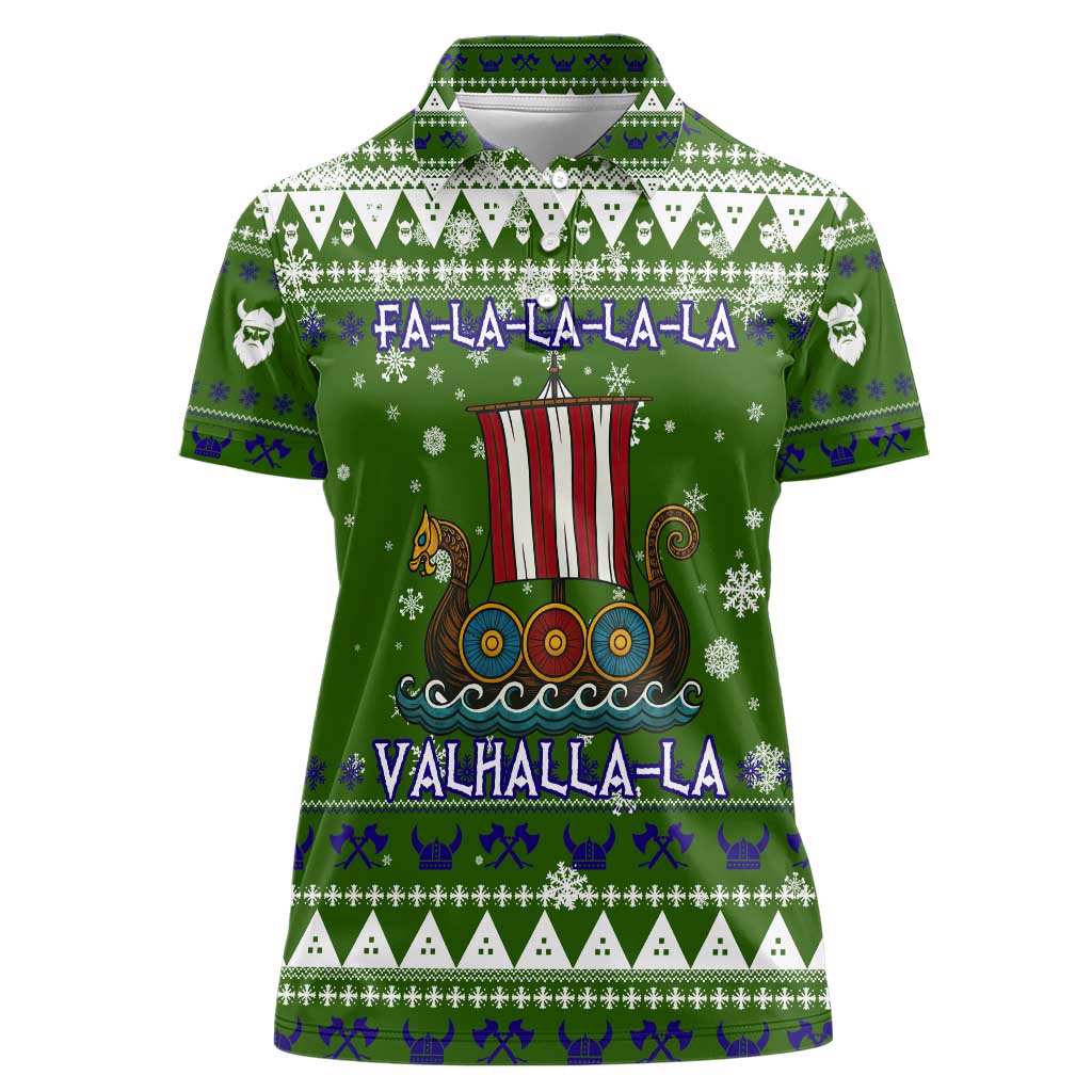 Amazing Viking Christmas Women Polo Shirt Xmas Holiday Patterns - Wonder Print Shop