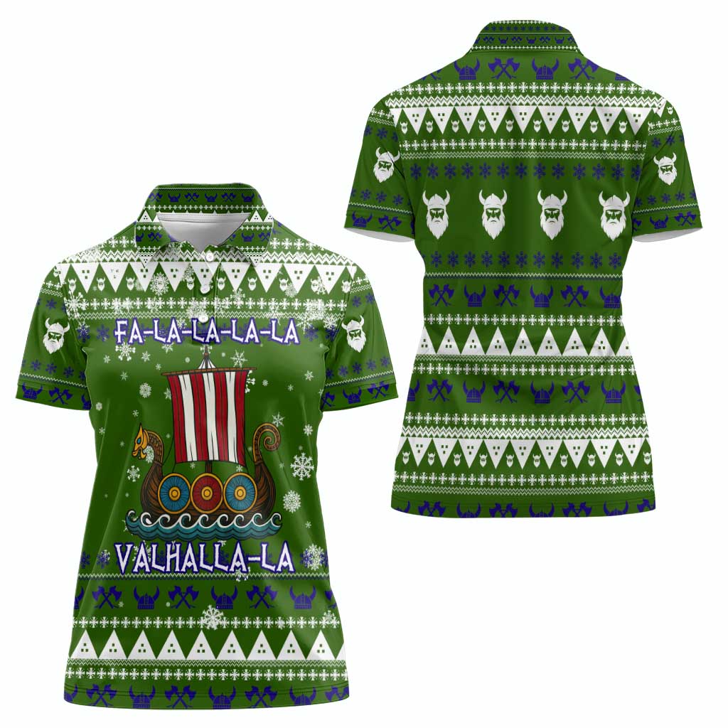 Amazing Viking Christmas Women Polo Shirt Xmas Holiday Patterns - Wonder Print Shop