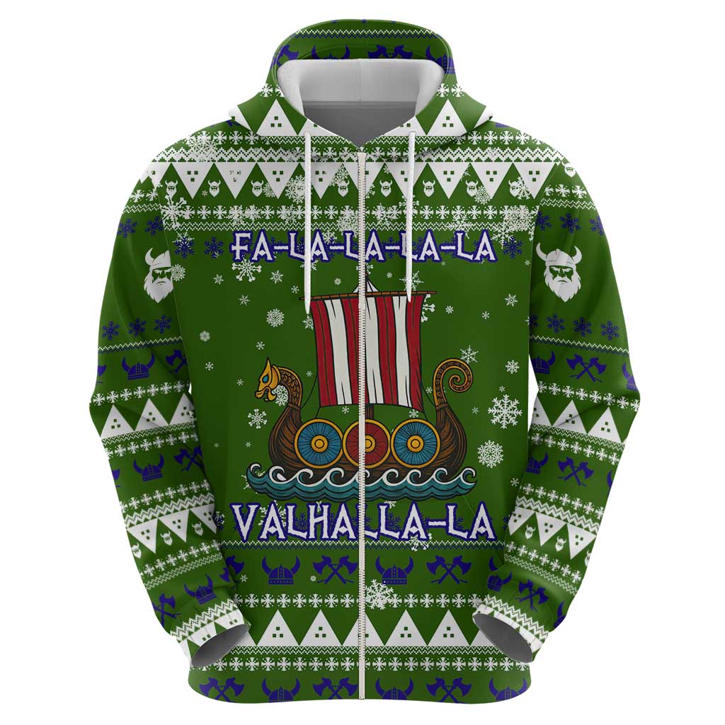 Amazing Viking Christmas Zip Hoodie Xmas Holiday Patterns - Wonder Print Shop