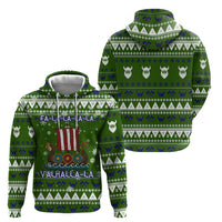 Amazing Viking Christmas Zip Hoodie Xmas Holiday Patterns - Wonder Print Shop