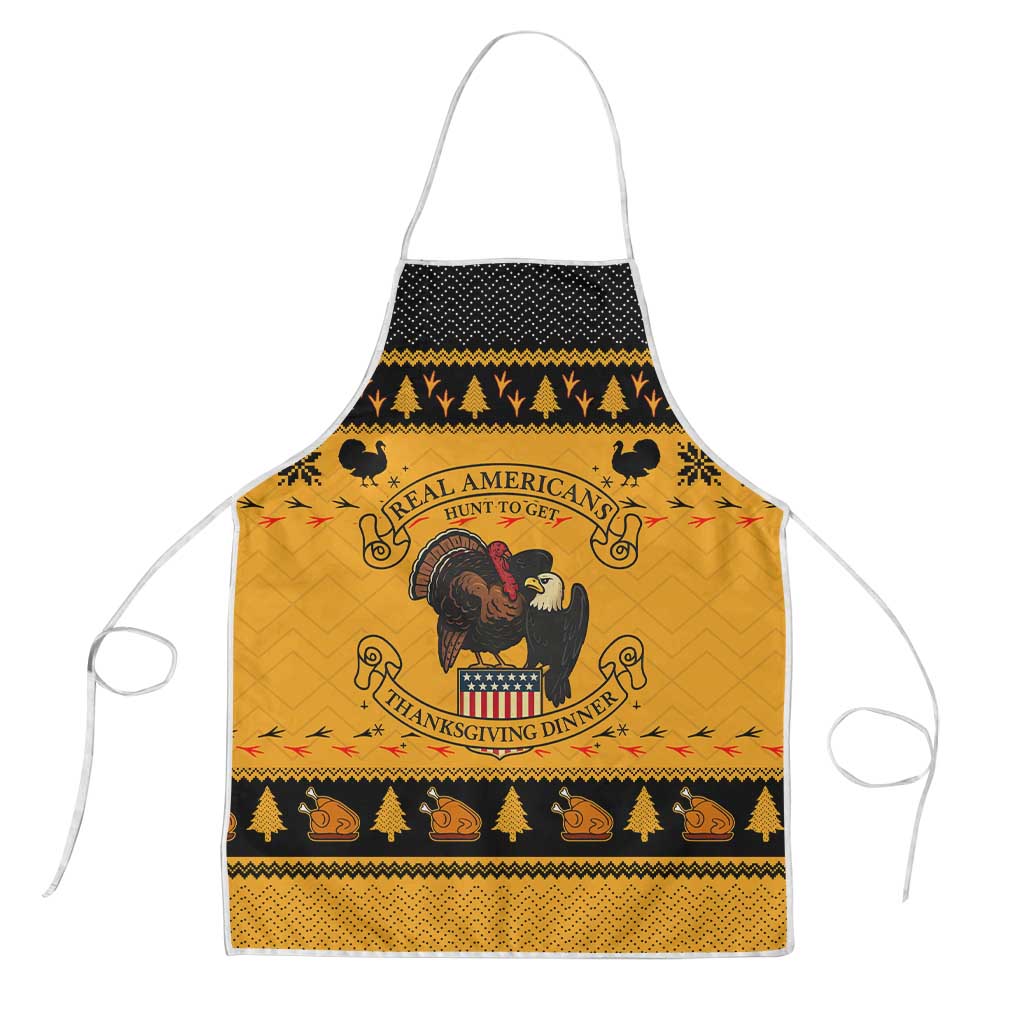 Americans Turkey Hunting Thanksgiving Christmas Apron Xmas Holiday Patterns - Wonder Print Shop