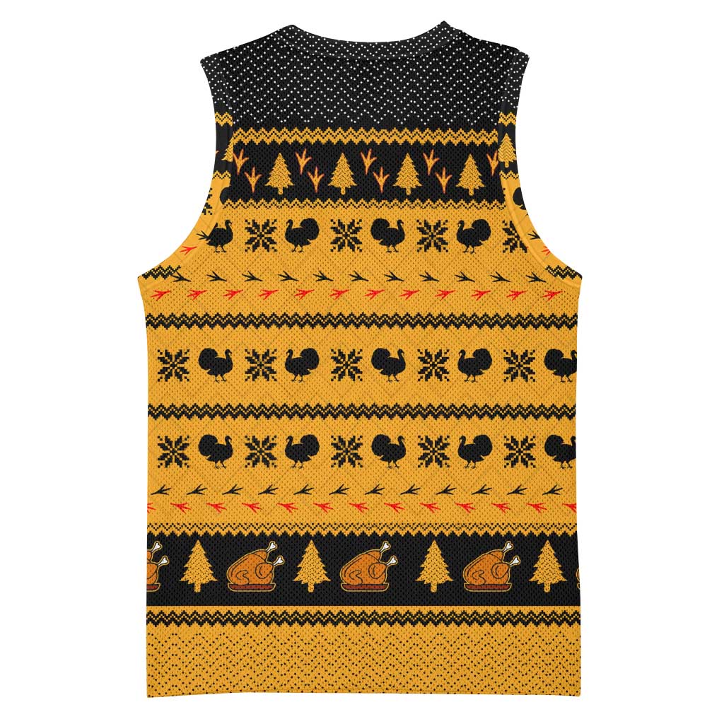 Americans Turkey Hunting Thanksgiving Christmas Basketball Jersey Xmas Holiday Patterns - Wonder Print Shop