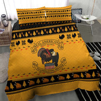 Americans Turkey Hunting Thanksgiving Christmas Bedding Set Xmas Holiday Patterns - Wonder Print Shop