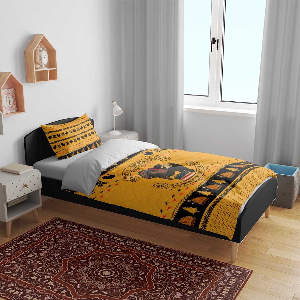 Americans Turkey Hunting Thanksgiving Christmas Bedding Set Xmas Holiday Patterns - Wonder Print Shop