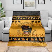 Americans Turkey Hunting Thanksgiving Christmas Blanket Xmas Holiday Patterns - Wonder Print Shop