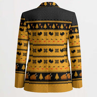 Americans Turkey Hunting Thanksgiving Christmas Blazer Xmas Holiday Patterns - Wonder Print Shop