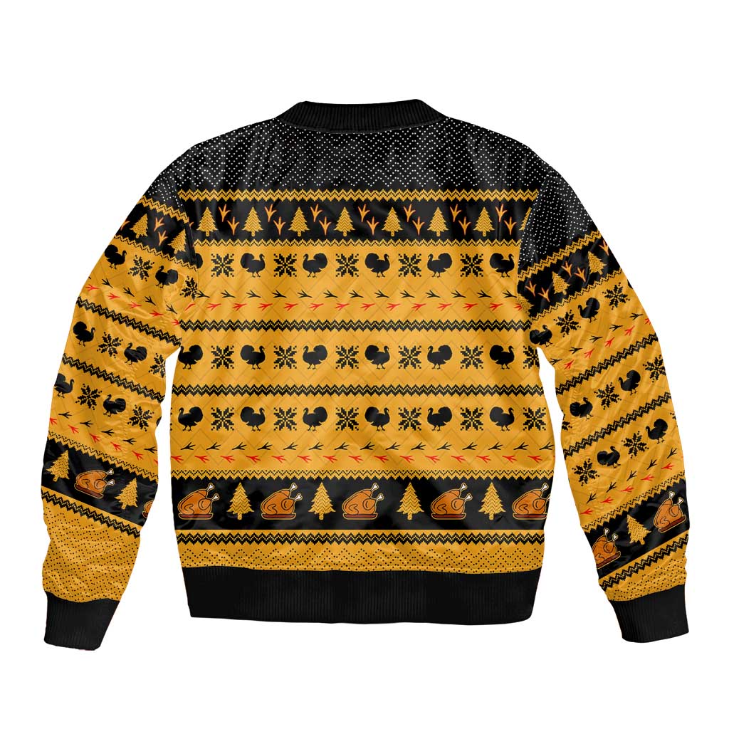 Americans Turkey Hunting Thanksgiving Christmas Bomber Jacket Xmas Holiday Patterns - Wonder Print Shop