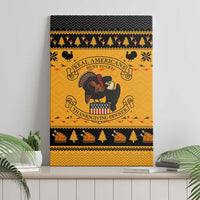 Americans Turkey Hunting Thanksgiving Christmas Canvas Wall Art Xmas Holiday Patterns - Wonder Print Shop
