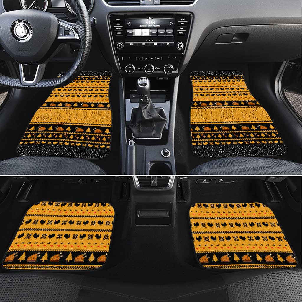 Americans Turkey Hunting Thanksgiving Christmas Car Mats Xmas Holiday Patterns - Wonder Print Shop