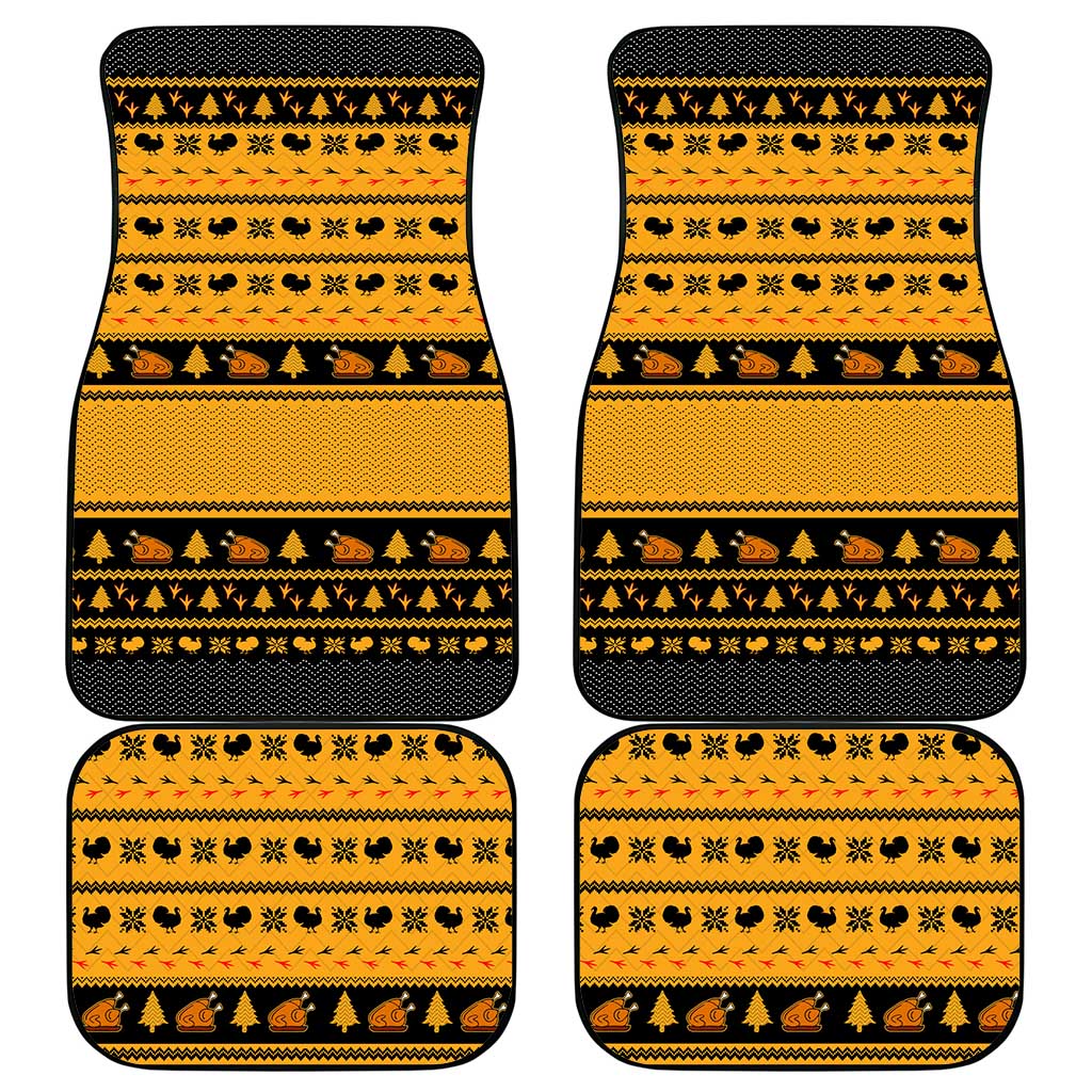 Americans Turkey Hunting Thanksgiving Christmas Car Mats Xmas Holiday Patterns - Wonder Print Shop