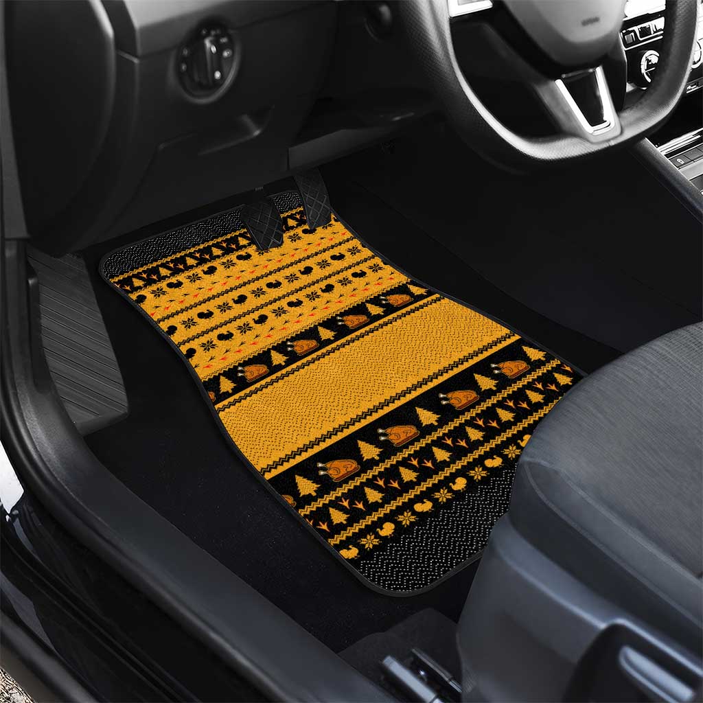 Americans Turkey Hunting Thanksgiving Christmas Car Mats Xmas Holiday Patterns - Wonder Print Shop