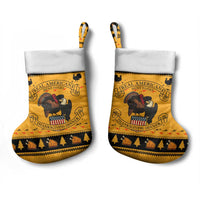 Americans Turkey Hunting Thanksgiving Christmas Stocking Xmas Holiday Patterns - Wonder Print Shop