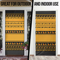 Americans Turkey Hunting Thanksgiving Christmas Door Cover Xmas Holiday Patterns - Wonder Print Shop