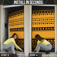 Americans Turkey Hunting Thanksgiving Christmas Door Cover Xmas Holiday Patterns - Wonder Print Shop