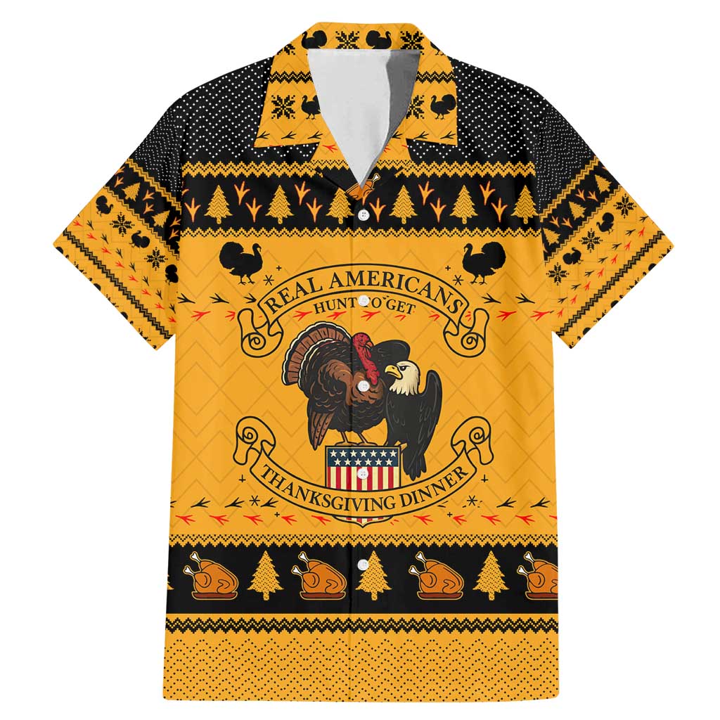 Americans Turkey Hunting Thanksgiving Christmas Family Matching Mermaid Dress and Hawaiian Shirt Xmas Holiday Patterns - Wonder Print Shop