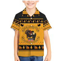 Americans Turkey Hunting Thanksgiving Christmas Family Matching Mermaid Dress and Hawaiian Shirt Xmas Holiday Patterns - Wonder Print Shop