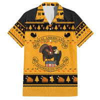 Americans Turkey Hunting Thanksgiving Christmas Family Matching Off The Shoulder Long Sleeve Dress and Hawaiian Shirt Xmas Holiday Patterns - Wonder Print Shop